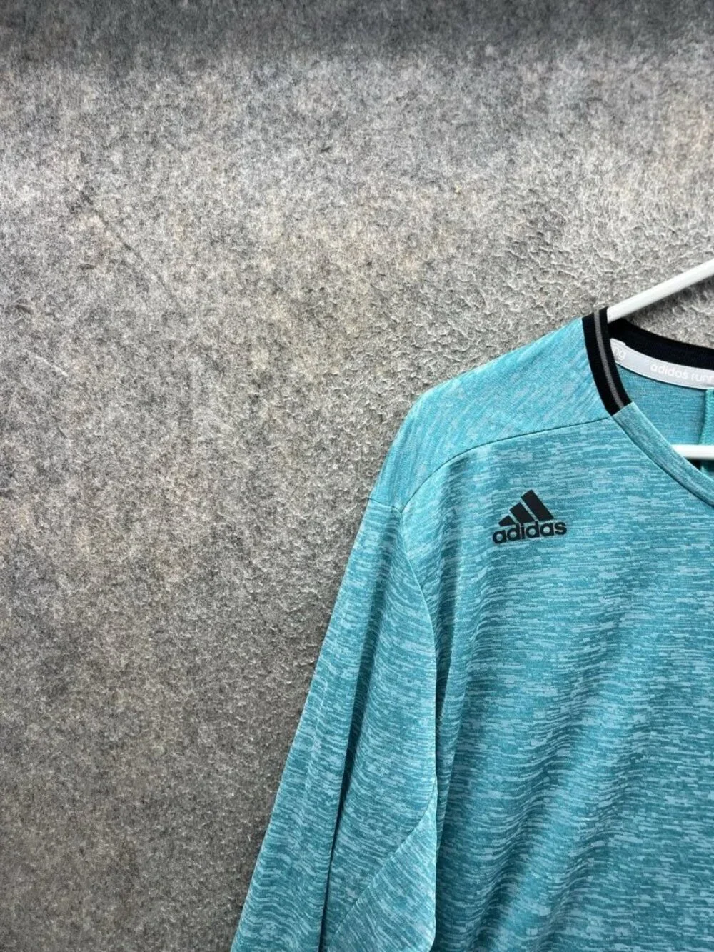Adidas Shirt Mens XL Blue Long Sleeve Boston Athletic Association Running Top